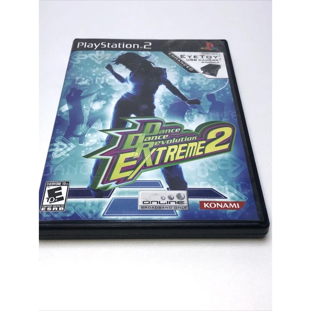 Dance Dance Revolution Extreme 2 Bundle (Sony PlayStation‎ 2, 2005) With Manuel